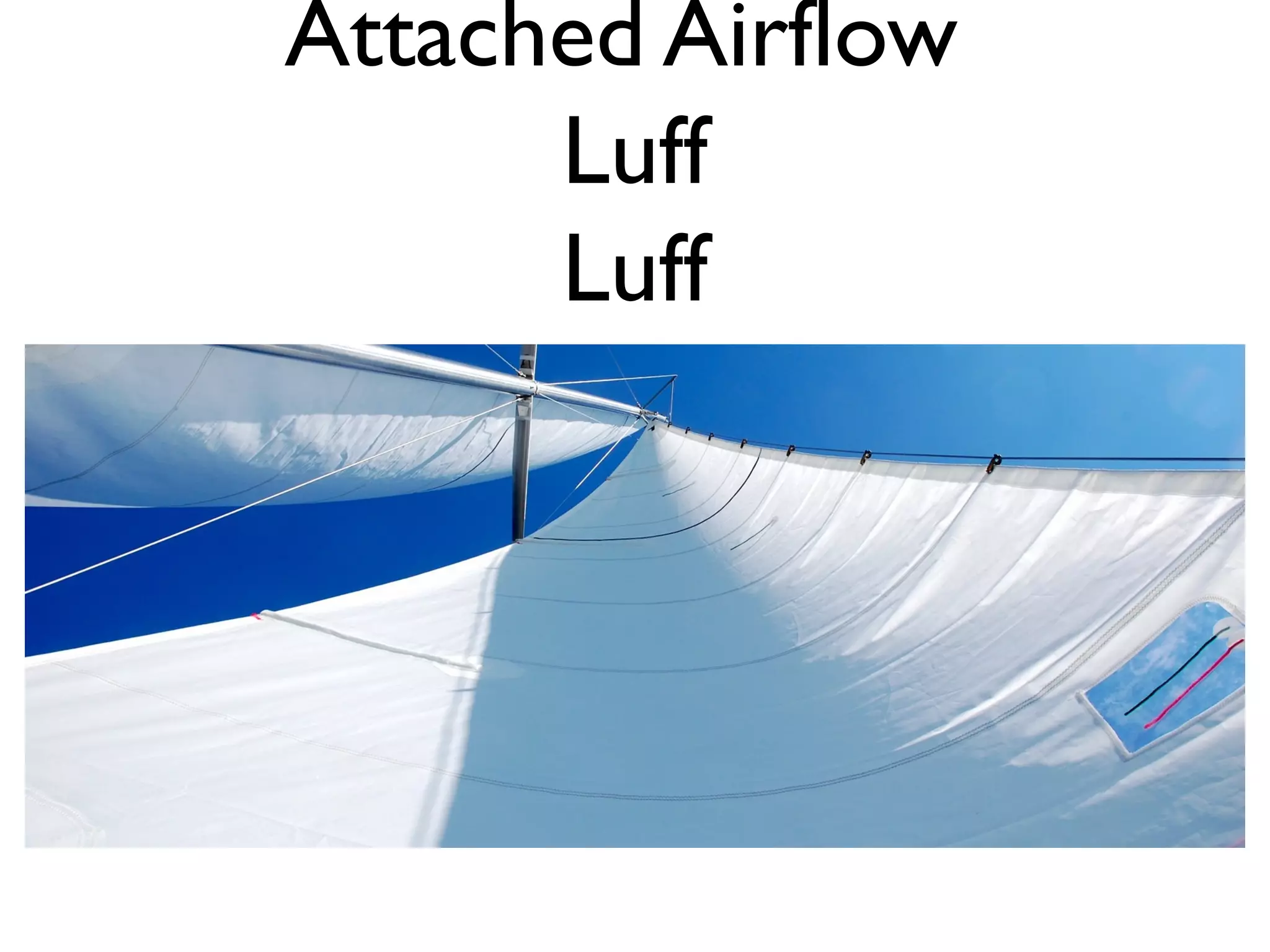 Attached Airflow
      Luff
      Luff
 