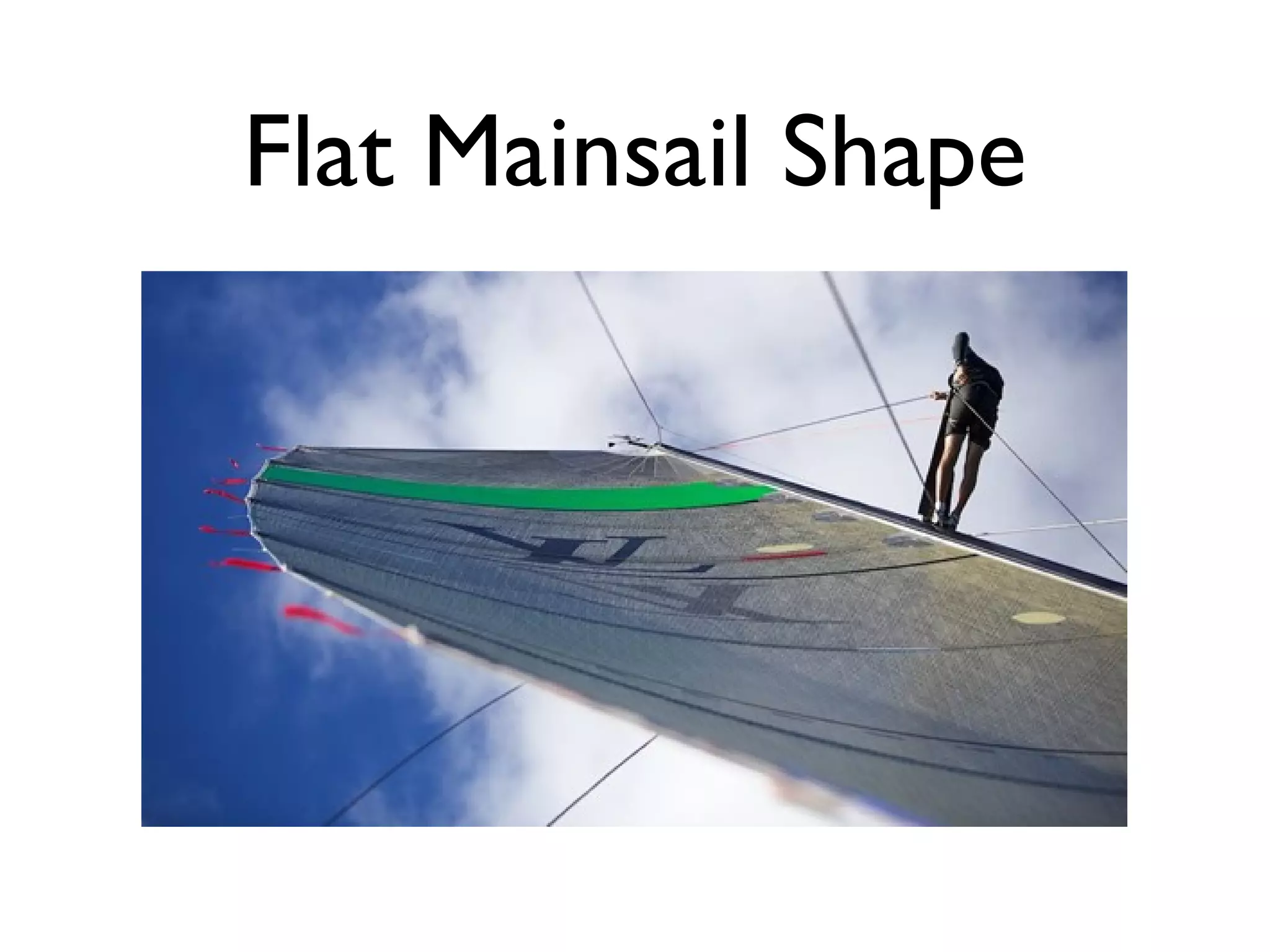 Flat Mainsail Shape
 