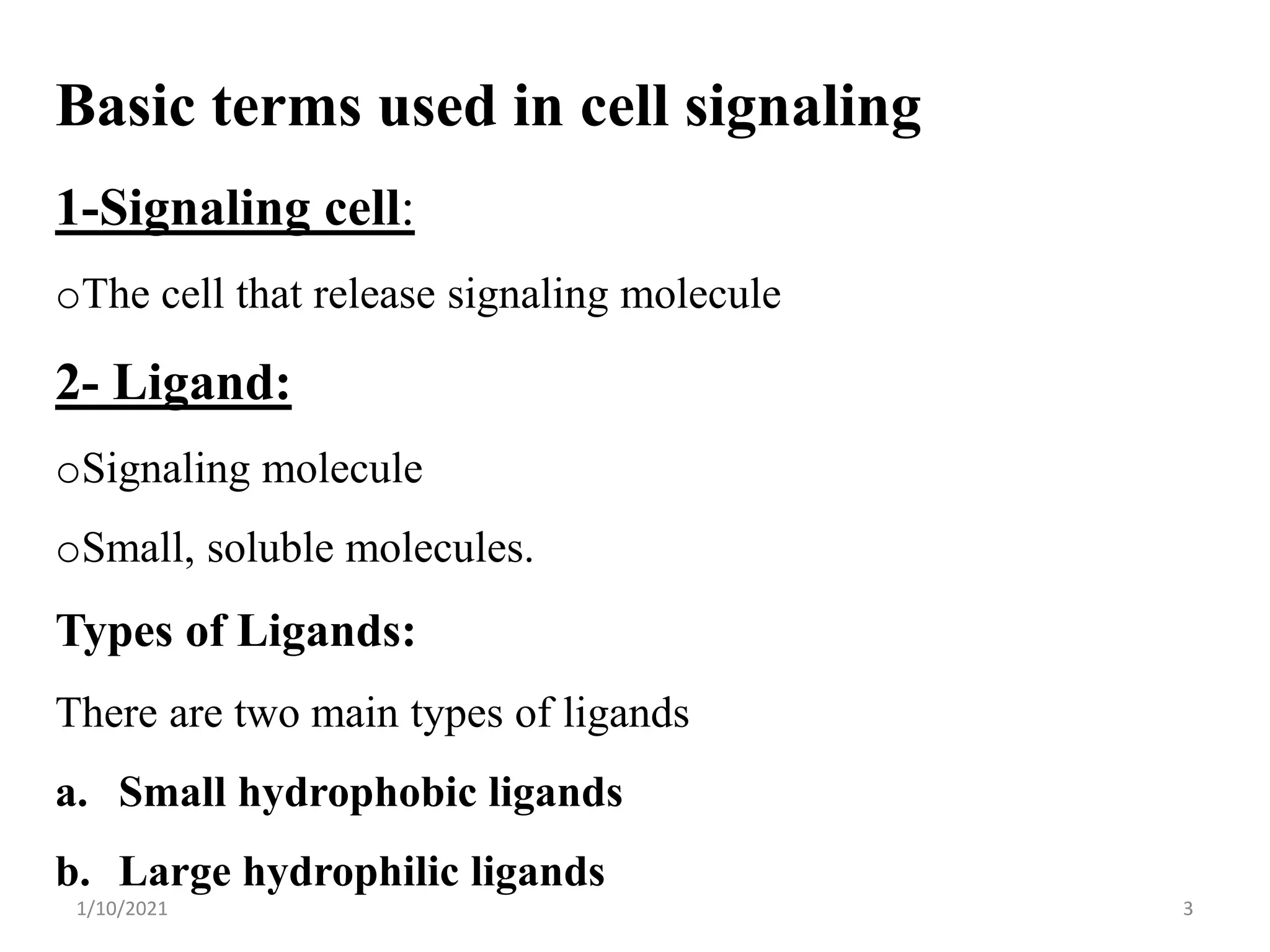 cell signaling