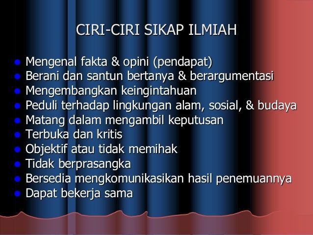 Sains dan metode ilmiah
