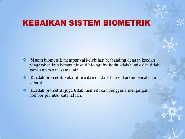 Sains dan teknologi dalam sistem biometrik