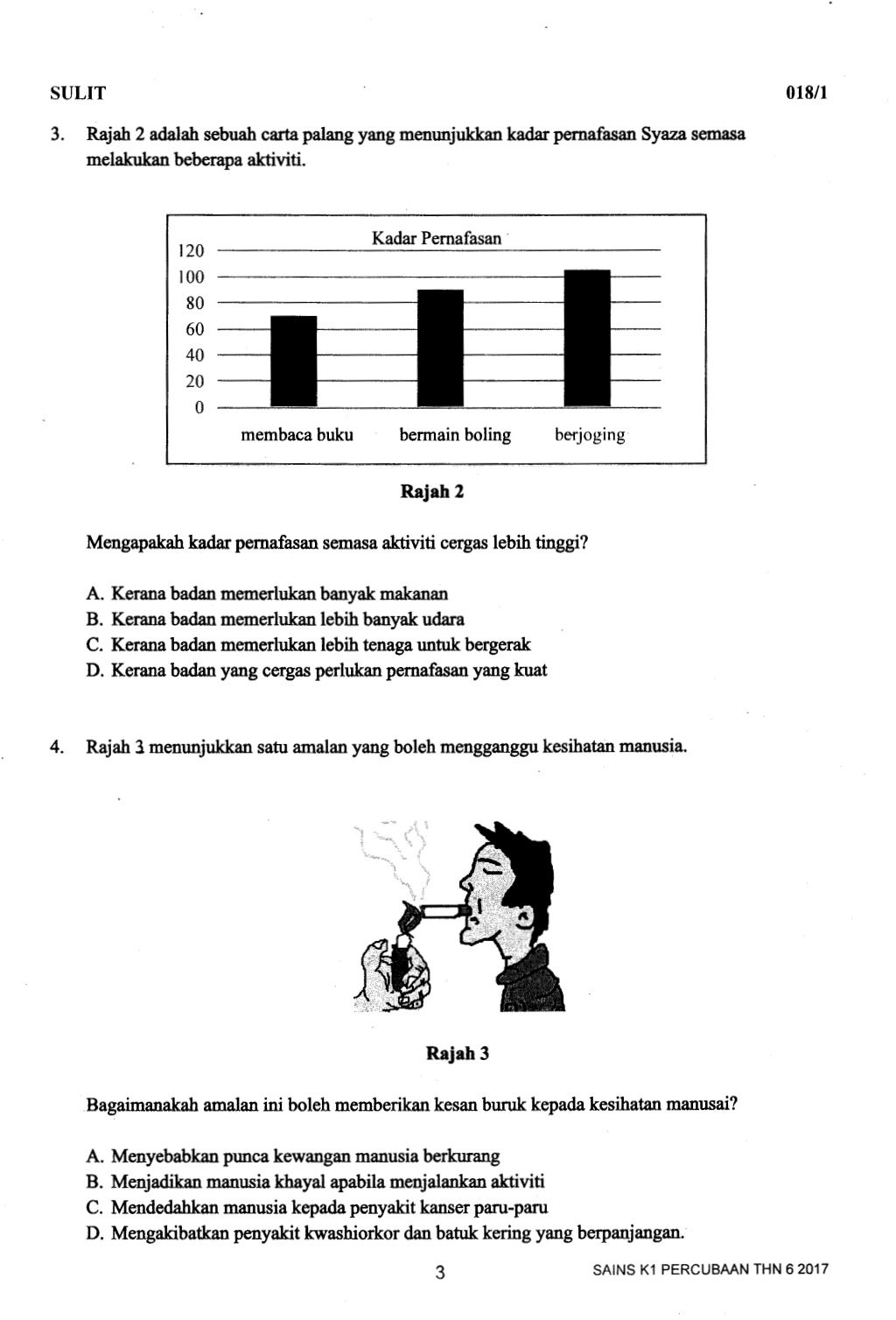Sains kertas 1 trial