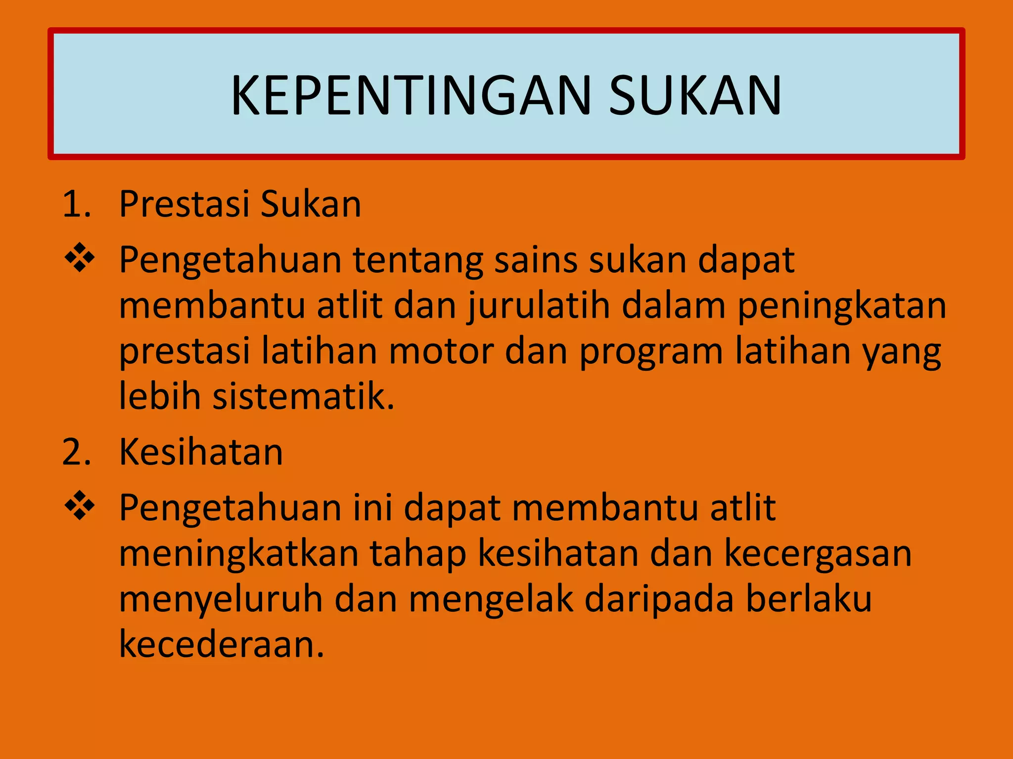 Sains sukan | PPT