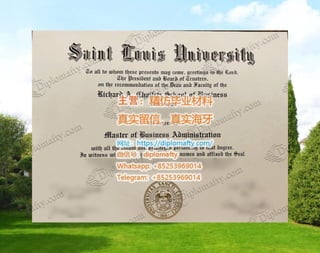 购买圣路易斯大学大学毕业证是挂科后的首选吗?购买圣路易斯大学大学文凭,需要注意些什么?