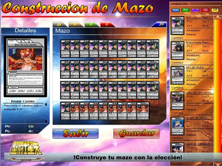 saint seiya card game