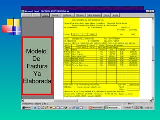 COSTOS APLICABLES A LAS VENTAS
1-Precio de Venta Al Mayor.
2-Precio de Venta Por Oferta
3.Precio de Venta al Publico




 Modelo
   De
 Factura
   Ya
Elaborada
 
