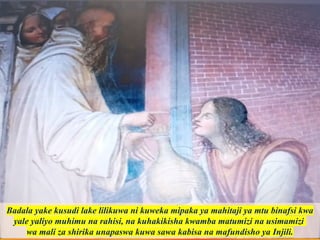 Badala yake kusudi lake lilikuwa ni kuweka mipaka ya mahitaji ya mtu binafsi kwa
yale yaliyo muhimu na rahisi, na kuhakikisha kwamba matumizi na usimamizi
wa mali za shirika unapaswa kuwa sawa kabisa na mafundisho ya Injili.
 