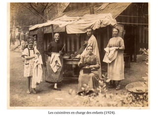 Les cuisinières en charge des enfants (1924).
 