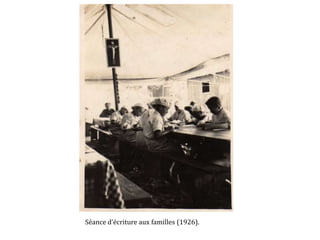 Séance d’écriture aux familles (1926).
 