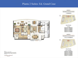 Planta 2 Suítes: Ed. Grand Case 