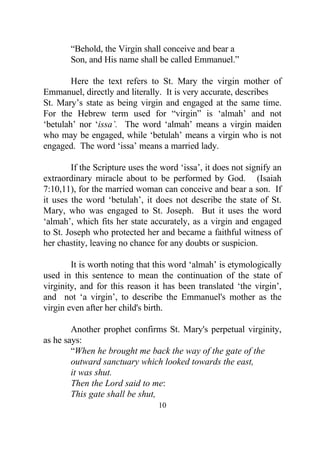 Saint Mary in the orthodox concept by father Tadros Jakob malty | PDF