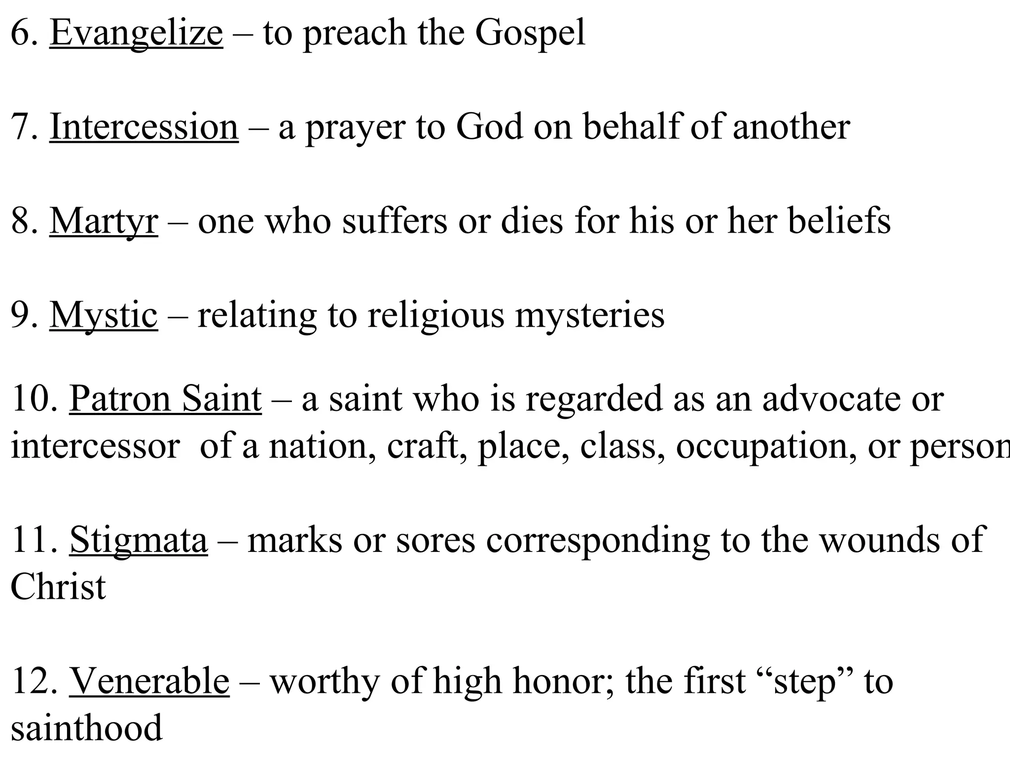 Saints | PPT