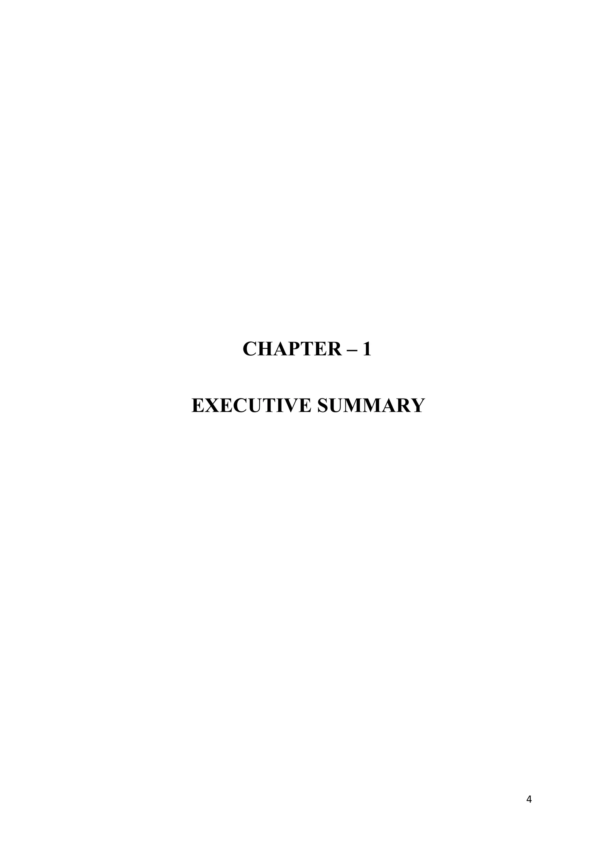 CHAPTER – 1

EXECUTIVE SUMMARY




                    4
 