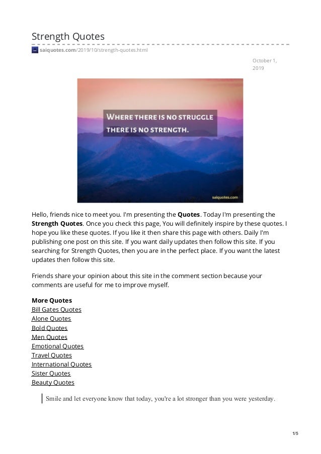 Saiquotes Com Strength Quotes