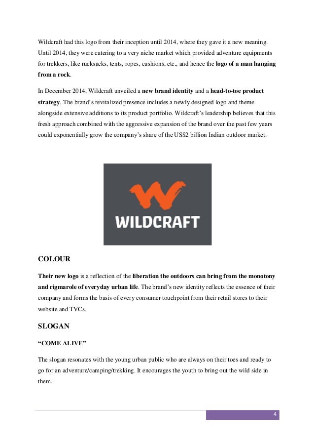 A study on the brand Wildcraft