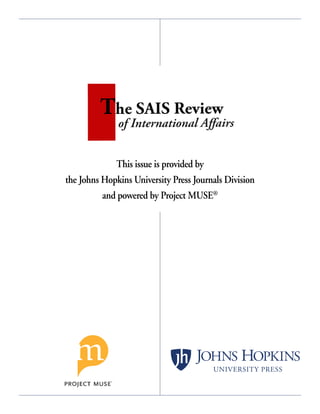 This issue is provided by
the Johns Hopkins University Press Journals Division
and powered by Project MUSE®
 
