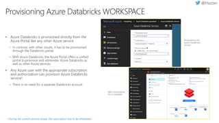 Provisioning Azure Databricks WORKSPACE
 