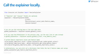 © Microsoft Corporation
Call the explainer locally.
 