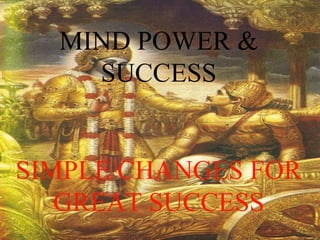 MIND POWER & SUCCESS SIMPLE CHANGES FOR GREAT SUCCESS 