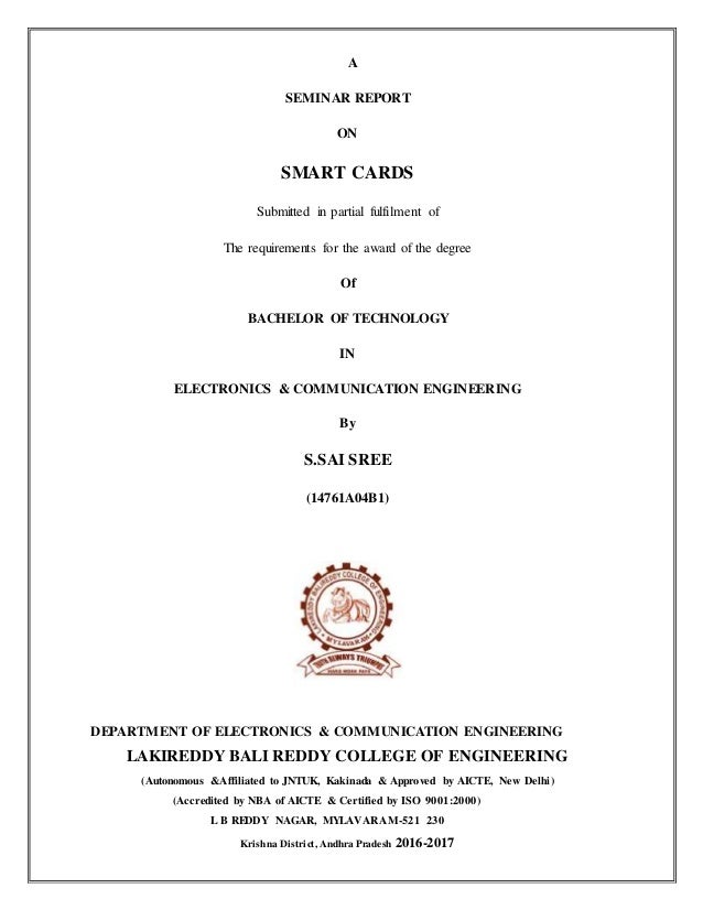 Smart card project documentation