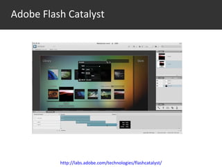 Среда http://labs.adobe.com/technologies/flashcatalyst/ Adobe Flash Catalyst 