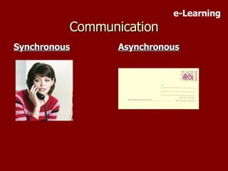 Synchronous Asynchronous Communication e-Learning 
