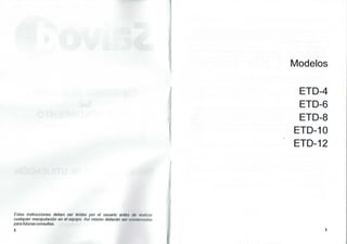 Saivod manual ETD 4-6-8-10-12 | PDF