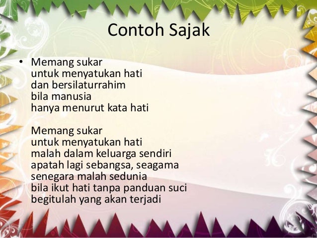 Sajak Sajak