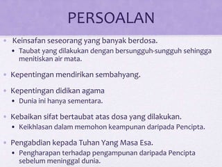 Sejadah Rindu Sajak sejadah rindu | PPTX