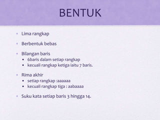 Sejadah Rindu Sajak sejadah rindu | PPTX