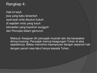 Sejadah Rindu Sajak sejadah rindu | PPTX
