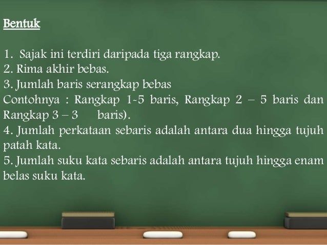 Sajak warkah kepada generasi Sajak warkah kepada generasi