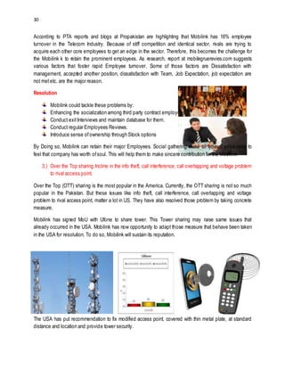 Strategic Management Analysis of Mobilink Pakistan | DOCX