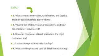 CREATING CUSTOMER value, satisfaction and loyalty | PPTX