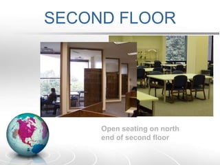 2 each on 2nd and 3rd floorsFIRST FLOORComputer Labs (2) with 8 and 24 PC’s eachAnd a multi-media projector.