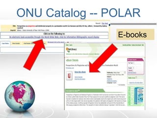 ONU Catalog -- POLAR