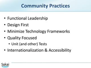 Sakai 3 TechnologyWhy Sakai 3?