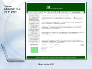 Sample submission from the 3 rd  grade 