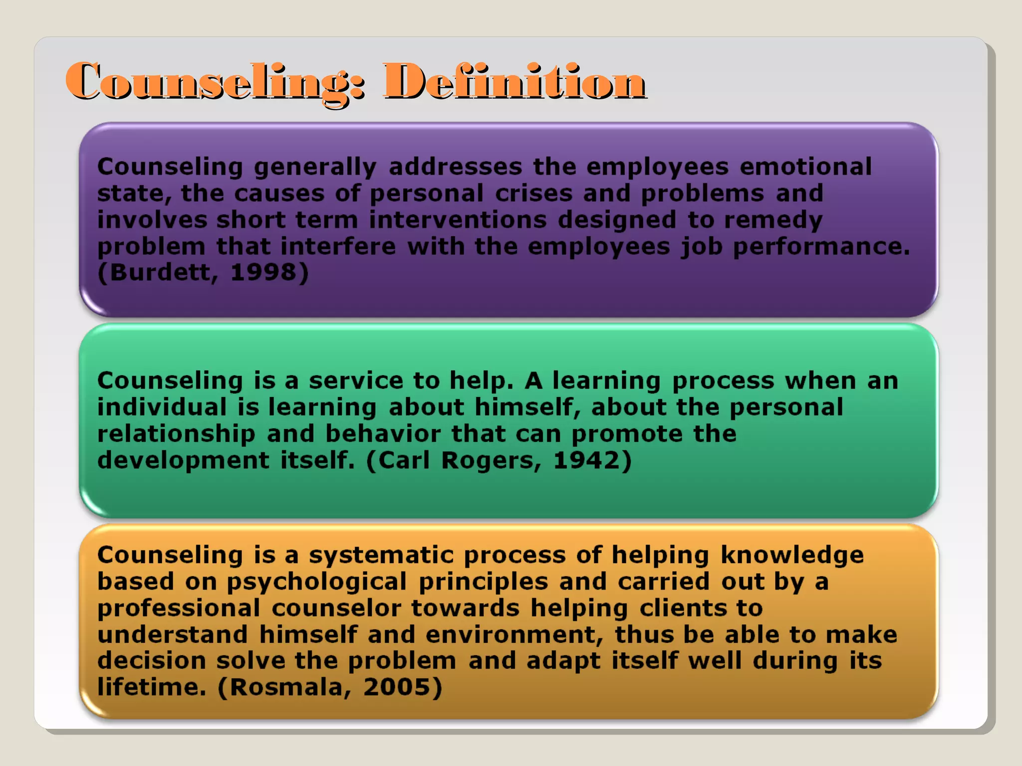 Counseling: Definition

 