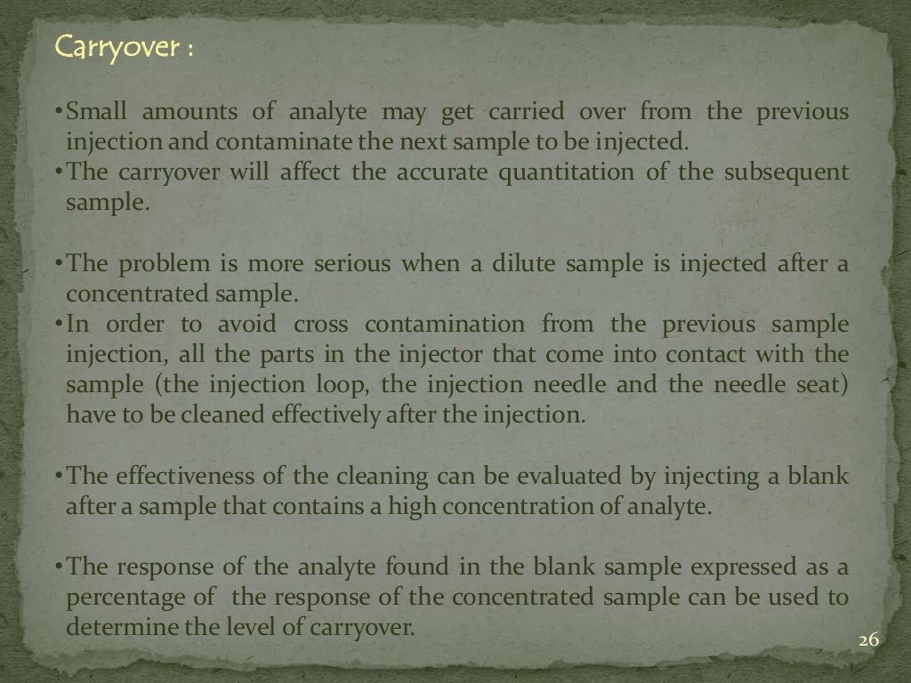 validation and calibration of HPLC
