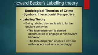 Howard Becker's Labelling theory
 
