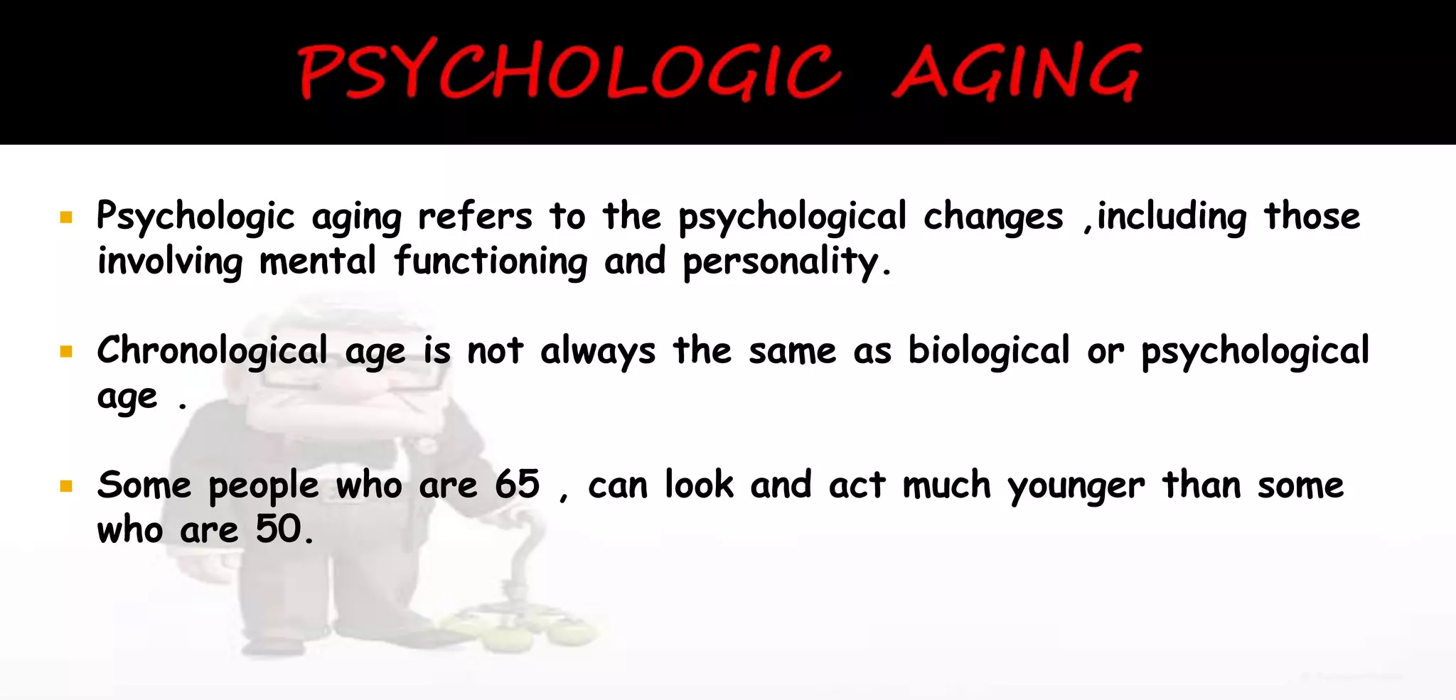 Theories Of Aging Ppt