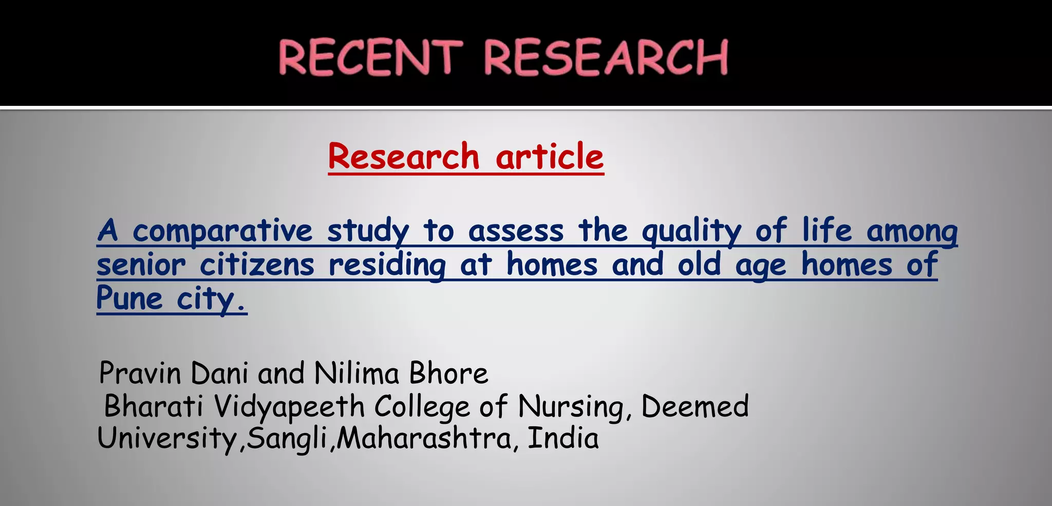 Concept of theories of aging ppt ppt
