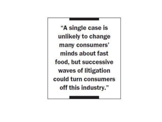 Mc Donald's Law suit