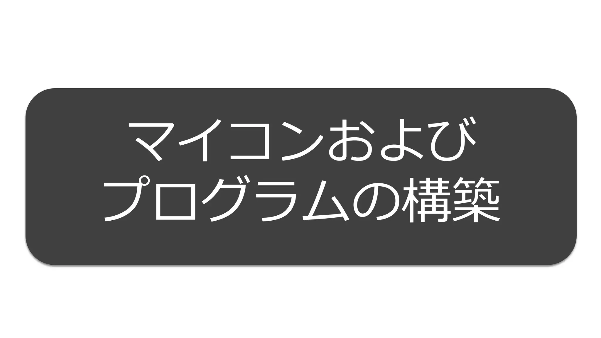 46
マイコンおよび
プログラムの構築
 