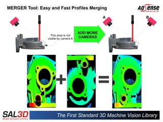 MERGER Tool: Easy and Fast Profiles Merging

                                                  A   B



                                       ADD MORE
                   This area is not
                 visible by camera A   CAMERAS
 