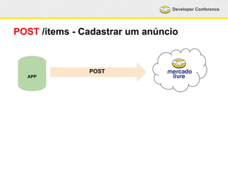 Developer Conference 
POST /items - Cadastrar um anúncio 
APP 
POST 
 