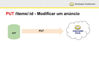 Developer Conference 
PUT /items/:id - Modificar um anúncio 
APP 
PUT 
 