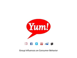 Group Influences on Consumer Behavior
 