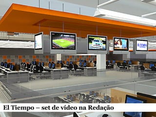 El Tiempo – set de vídeo na Redação 